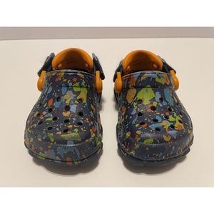 Crocs Little Kids Clogs Navy with Paint Splatter Design Size C4